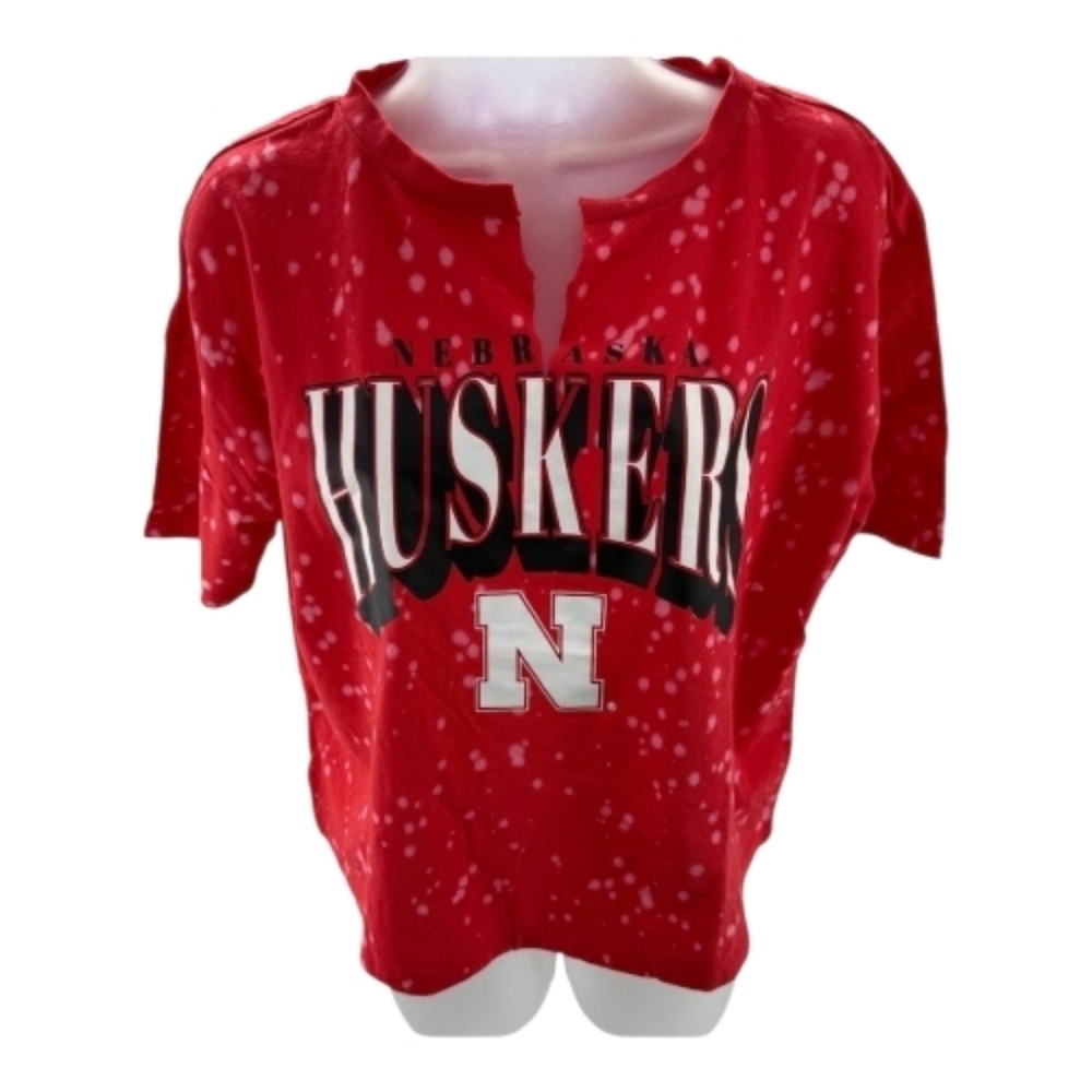 Nebraska Huskers Cropped T Shirt Women's Large - Picture 3 of 3